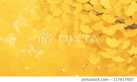 Ginkgo background material 117617087