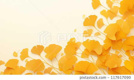 Ginkgo background material 117617090