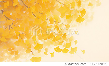 Ginkgo background material 117617093