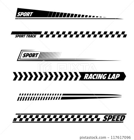 Black sport decals 117617096