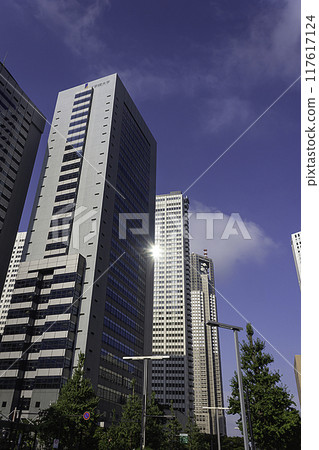 Kogakuin University and the buildings of Nishi-Shinjuku 117617124