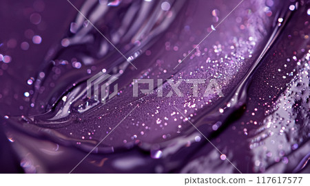 Beauty product and cosmetics texture, makeup shimmer glitter, blush eyeshadow powder as abstract luxury cosmetic background art 117617577