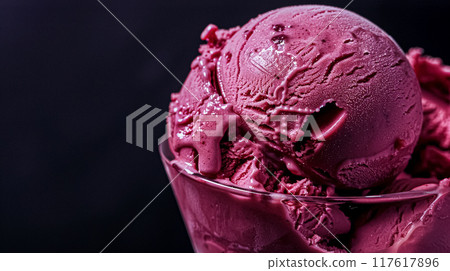 Ice cream commercial, macro food texture background design 117617896