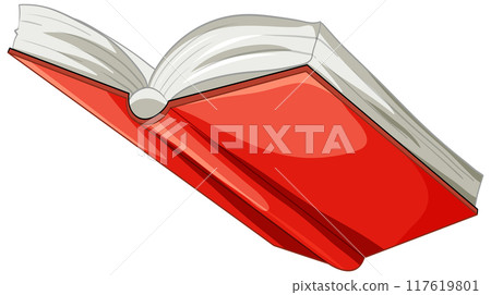 Open Red Book Illustration Open Red Book Illustration 117619801