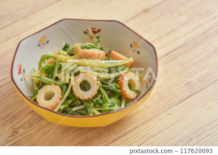 水菜竹輪配醋味噌 117620093