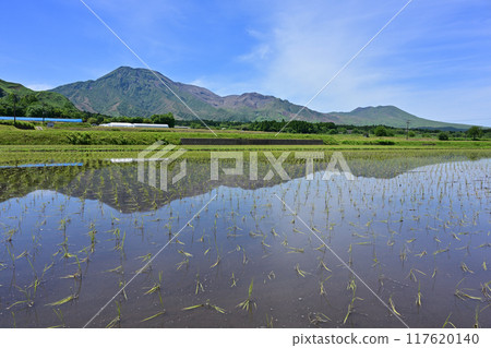 從一宮町眺望阿蘇山 117620140
