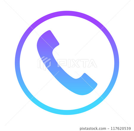 藍紫漸層電話圖標 117620539