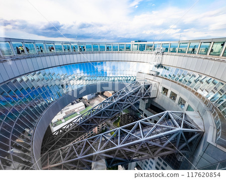 View from Umeda Sky Building in Osaka, Japan 117620854