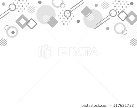 Geometric pattern upper frame background, black monochrome, size ratio 4:3 Geometric pattern upper frame background, black monochrome, size ratio 4:3 117621758