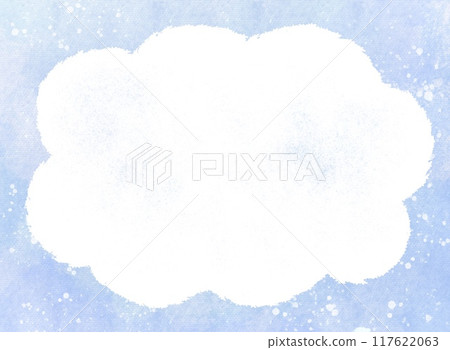 Rough paper texture cloud frame background material blue Rough paper texture cloud frame background material blue 117622063