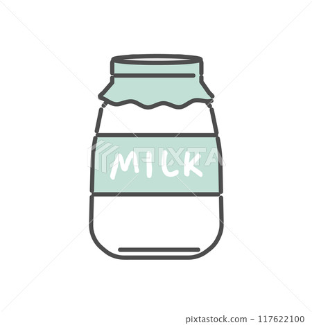 牛奶瓶插圖 牛奶瓶插圖 117622100