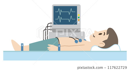 Electrocardiogram illustration 117622729