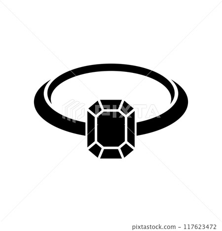 diamond ring icon design 117623472