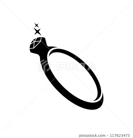 diamond ring icon design 117623473