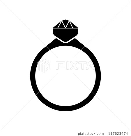 diamond ring icon design 117623474