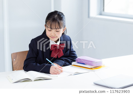 Junior high school student to study Junior high school student to study 117623903