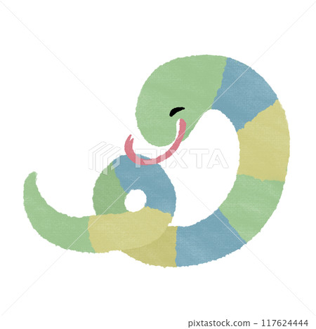 捲曲蛇綠（有紋理） 117624444