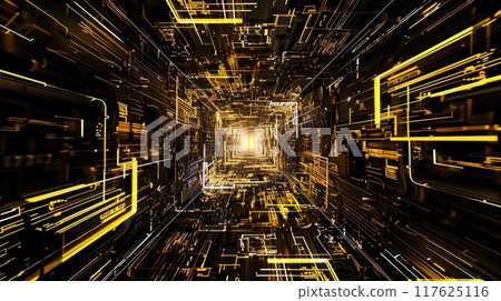 通往另一個空間的光隧道 通往另一個空間的光隧道 117625116