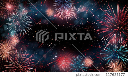 Fireworks frame 117625177
