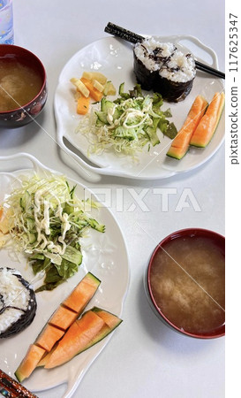 Healthy breakfast, Japanese food Healthy breakfast, Japanese food 117625347