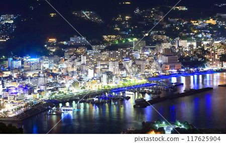 【靜岡縣】熱海溫泉街夜景 【靜岡縣】熱海溫泉街夜景 117625904