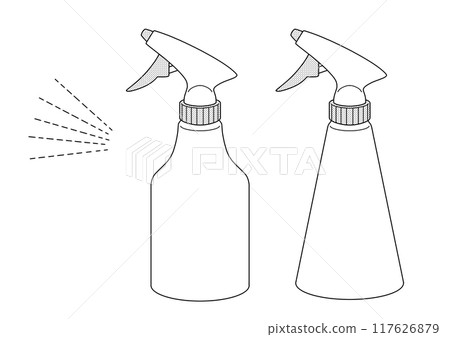 Spray bottle and mist parts - 2 types set Spray bottle and mist parts - 2 types set 117626879