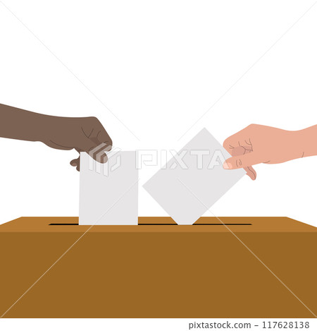 Vote 2024. Voting for candidate.  117628138
