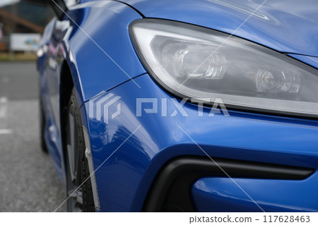 Blue domestic sports car image 117628463