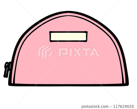 Illustration material of a simple makeup pouch 117629028