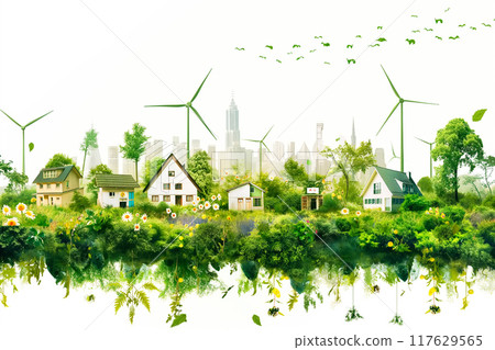 Sustainable living and the harmonious integration of nature within urban environments. 117629565