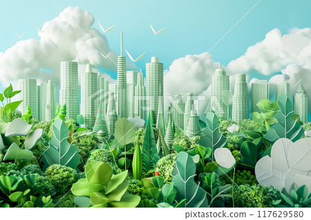 Sustainable living and the harmonious integration of nature within urban environments. 117629580