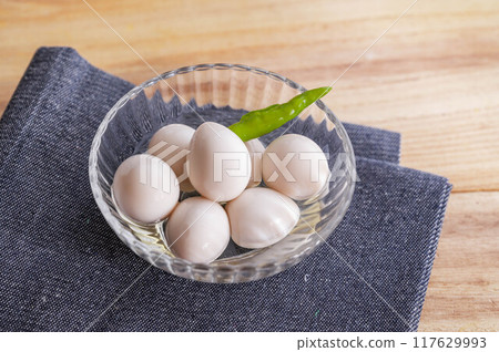 Korean-style pickled quail eggs 117629993