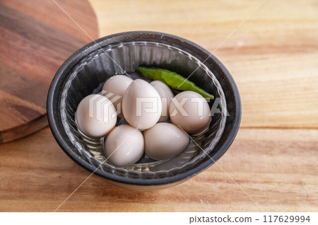 Korean-style pickled quail eggs Korean-style pickled quail eggs 117629994