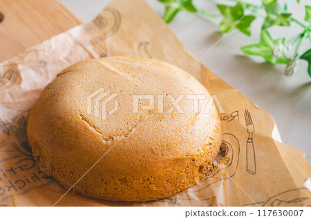 Homemade steamed kinako bread Homemade steamed kinako bread 117630007
