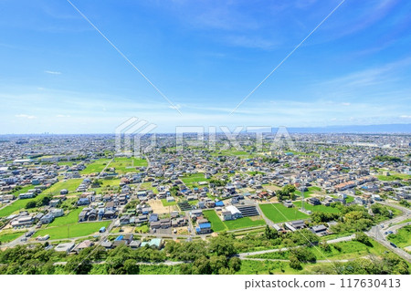 View from Twin Arch 138, Ichinomiya City (towards Ichinomiya and Nagoya) 117630413