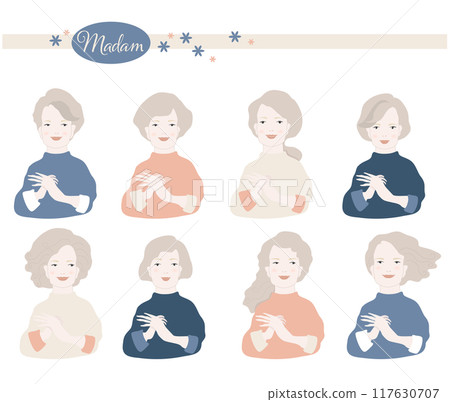 A gathering of smiling ladies 117630707