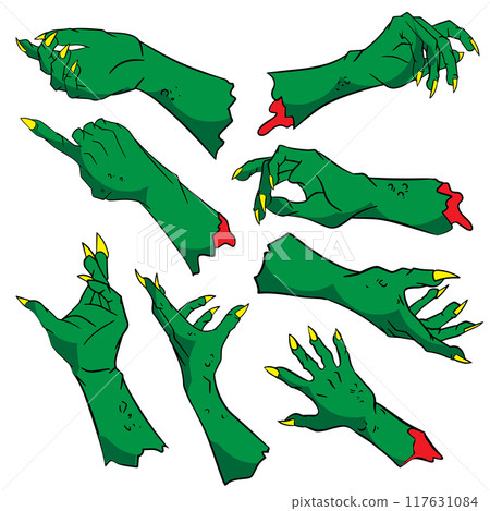 The Evil hand for halloween or holiday concept 3d rendering. 117631084