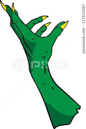 The Evil hand for halloween or holiday concept 3d rendering. 117631087