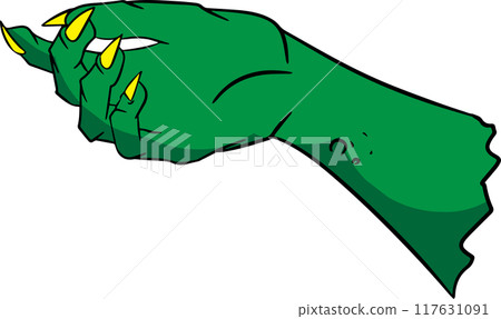 The Evil hand for halloween or holiday concept 3d rendering. The Evil hand for halloween or holiday concept 3d rendering. 117631091