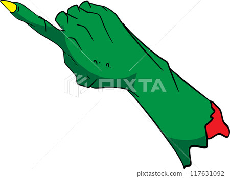 The Evil hand for halloween or holiday concept 3d rendering. The Evil hand for halloween or holiday concept 3d rendering. 117631092