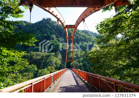 Yubari, Chidori Bridge in Takinoue Park Yubari, Chidori Bridge in Takinoue Park 117631374