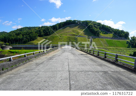 Atsuma Dam and Atsuma Town 117631722