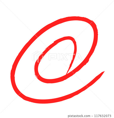 Red double circle icon illustration Red double circle icon illustration 117632073