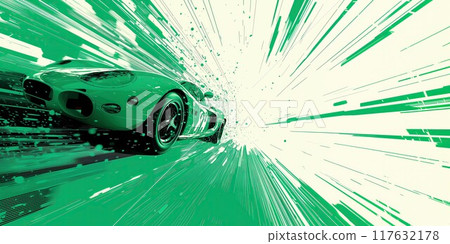 Explosive racing car 117632178