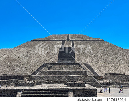 太陽金字塔，特奧蒂瓦坎遺址，墨西哥 117632914