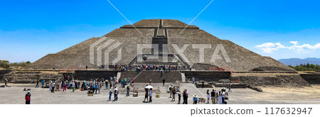 太陽金字塔,特奧蒂瓦坎遺址,墨西哥 太陽金字塔,特奧蒂瓦坎遺址,墨西哥 117632947