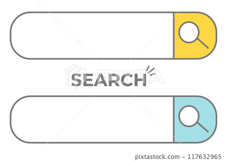 A simple light blue and yellow search box A simple light blue and yellow search box 117632965
