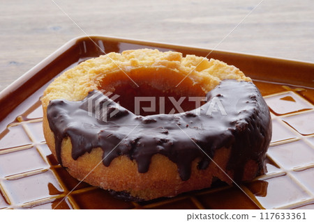 Old Fashioned Chocolate Donut Old Fashioned Chocolate Donut 117633361