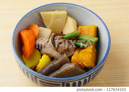 Simmered vegetables 117634103