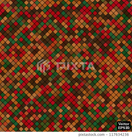 background abstract mosaic of colored squares for your design. vector illustration 117634236